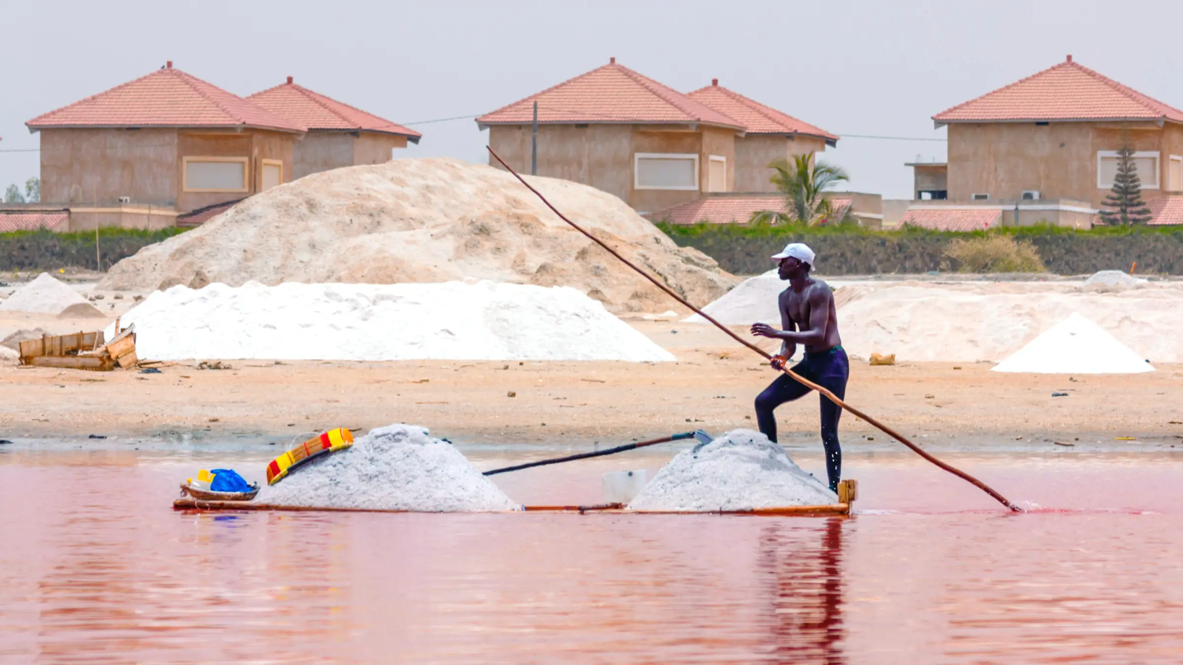 Besuche den pinken See «Lac Rose» im Senegal